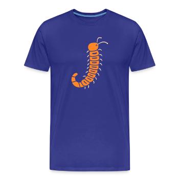 mille-pattes - T-shirt bio Premium Homme - bleu roi - Devant - Damien (186cm)