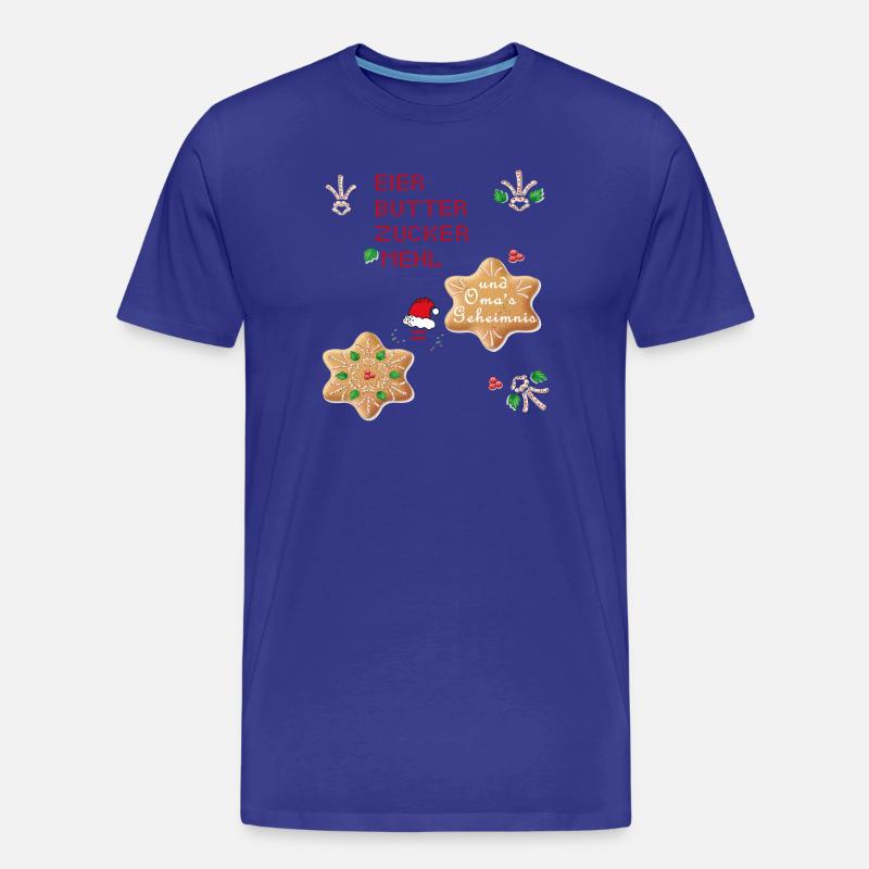 Weihnachtsplätzchen - Männer Premium Bio T-Shirt - Königsblau
