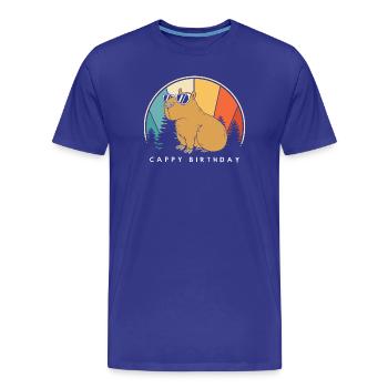 Happy Birthday - Men's Premium Organic T-Shirt - royal blue - Front - Damien (186cm)