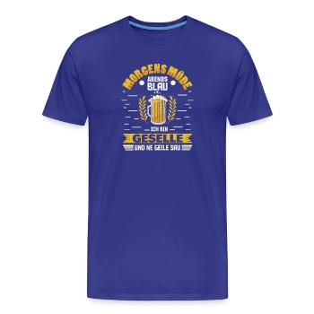 Journeyman Skilled Worker Trainee Examination - Men's Premium Organic T-Shirt - royal blue - Front - Damien (186cm)