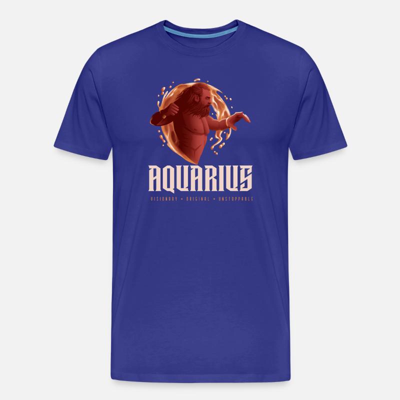 Wassermann - Männer Premium Bio T-Shirt - Königsblau