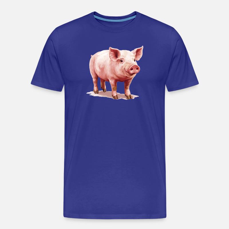Schweine Schwein - Männer Premium Bio T-Shirt - Königsblau