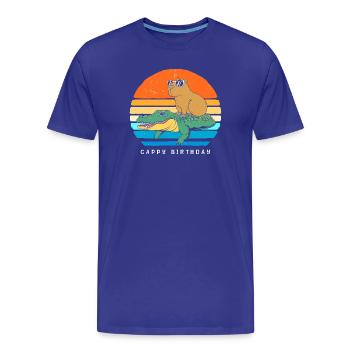 Bon anniversaire - T-shirt bio Premium Homme - bleu roi - Devant - Damien (186cm)