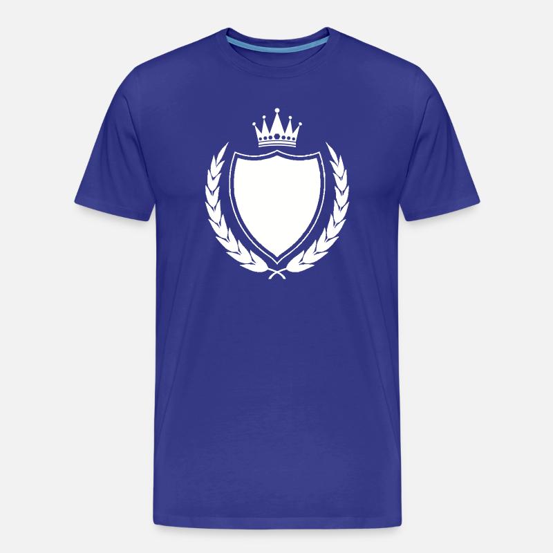 Königliches Wappen Emblem - Männer Premium Bio T-Shirt - Königsblau