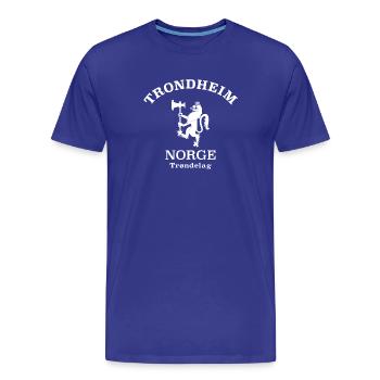 Trondheim Norvège Norvège Norvège - T-shirt bio Premium Homme - bleu roi - Devant - Damien (186cm)
