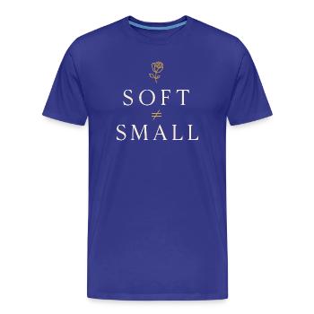 Elegant Feminine Lifestyle, Gentle - Men's Premium Organic T-Shirt - royal blue - Front - Damien (186cm)