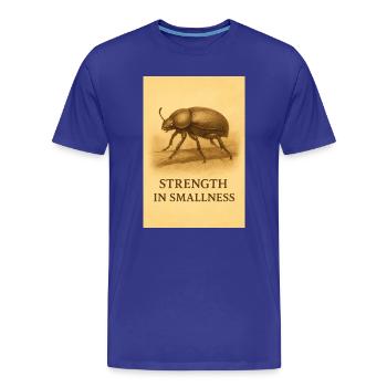 Strength in smallness - Men's Premium Organic T-Shirt - royal blue - Front - Damien (186cm)