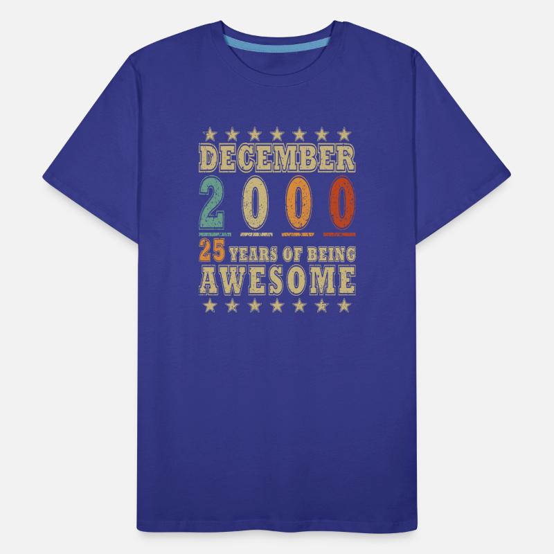 Décembre 2000 Jubilé de décembre Décembre 2000 T-shirt bio Premium Homme