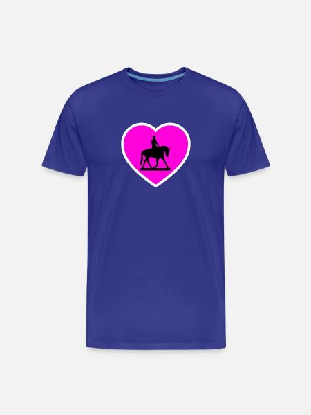 horses - Men's Premium Organic T-Shirt - royal blue