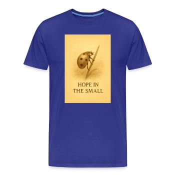 Hope in the Small - Men's Premium Organic T-Shirt - royal blue - Front - Damien (186cm)
