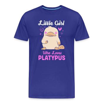 platypus - Men's Premium Organic T-Shirt - royal blue - Front - Damien (186cm)