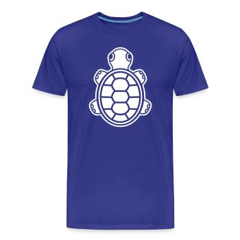 Süße Baby Schildkröte – Comic Reptil fürs Herz - Männer Premium Bio T-Shirt - Königsblau - Vorne - Damien (186cm)