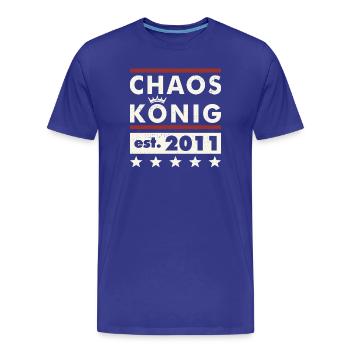 15. Birthday Boys Chaos King fondé en 2011 - T-shirt bio Premium Homme - bleu roi - Devant - Damien (186cm)