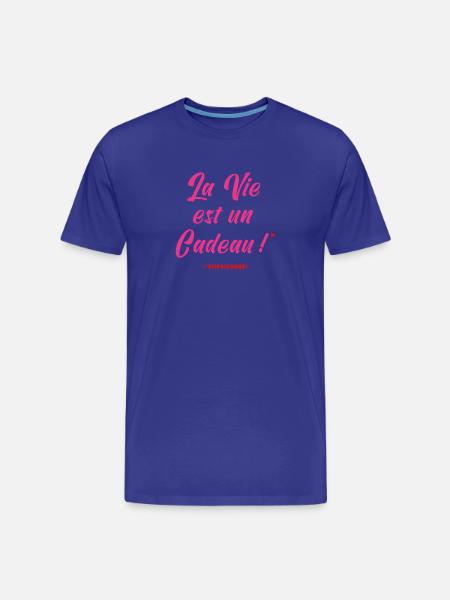 LIFE IS A GIFT (poisoned) - Men's Premium Organic T-Shirt - royal blue