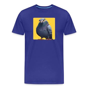 Tauben Taube - Männer Premium Bio T-Shirt - Königsblau - Vorne - Damien (186cm)