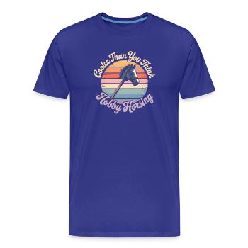 Hobby Horsing - T-shirt bio Premium Homme - bleu roi - Devant - Damien (186cm)