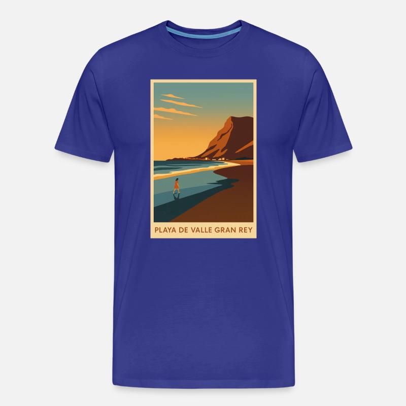 Valle Gran Rey auf La Gomera - Männer Premium Bio T-Shirt - Königsblau