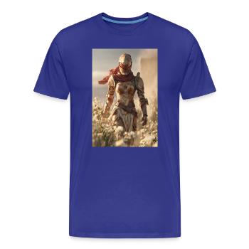 Armure du Chevalier du Désert - T-shirt bio Premium Homme - bleu roi - Devant - Damien (186cm)