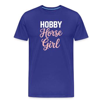 Cavalier de loisir Cheval de loisir Fille cheval - T-shirt bio Premium Homme - bleu roi - Devant - Damien (186cm)