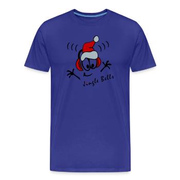 Weihnachtslied DJ - Männer Premium Bio T-Shirt - Königsblau - Vorne - Damien (186cm)