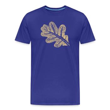 Feuilles - Chêne / Botanique & Nature - T-shirt bio Premium Homme - bleu roi - Devant - Damien (186cm)