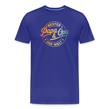 Opa Geburtstag Geschenk Opa Spruch Lustig Opa - Männer Premium Bio T-Shirt - Königsblau - Vorne - Damien (186cm)
