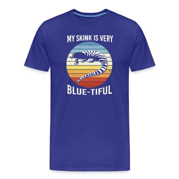 Lizard Blue Tongue - Men's Premium Organic T-Shirt - royal blue - Front - Damien (186cm)