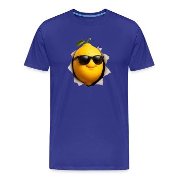 citron - T-shirt bio Premium Homme - bleu roi - Devant - Damien (186cm)