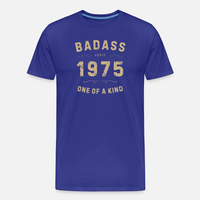 Badass 1975: Einzigartiger Retro-Stil - Männer Premium Bio T-Shirt - Königsblau