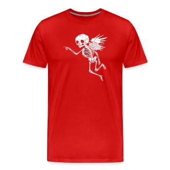 CUPID - Men's Premium Organic T-Shirt - red - Front - Damien (186cm)