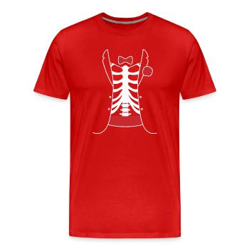 Smoking - Männer Premium Bio T-Shirt - Rot - Vorne - Damien (186cm)