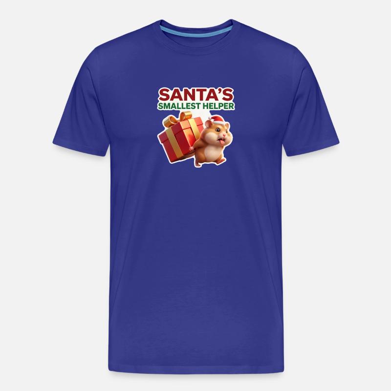 Santas Kleinster Helfer Hamster - Männer Premium Bio T-Shirt - Königsblau