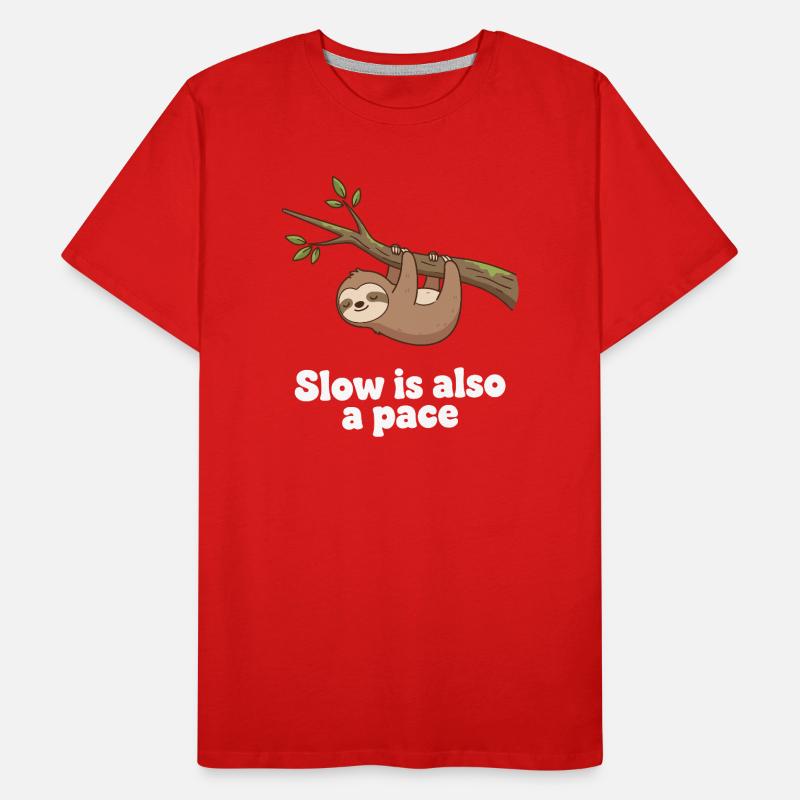 Slow is also a pace Men's Premium Organic T-Shirt