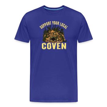 Idée de cadeau de sorcière, Coven de sorcières Sorcière Sœur Sorcière - T-shirt bio Premium Homme - bleu roi - Devant - Damien (186cm)