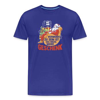 Tir à l’arc Tir à l’arc Tir à l’arc - T-shirt bio Premium Homme - bleu roi - Devant - Damien (186cm)