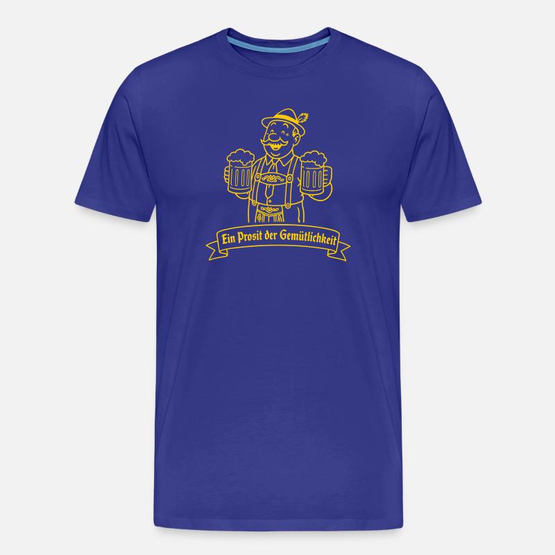 Herr Bier - Ein Prosit der Gemütlichkeit - Männer Premium Bio T-Shirt - Königsblau