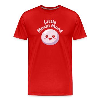 Little Mochi Mood - Männer Premium Bio T-Shirt - Rot - Vorne - Damien (186cm)