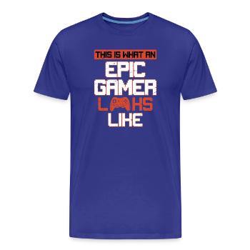 This Is What An Epic Gamer Looks Like Console  - Männer Premium Bio T-Shirt - Königsblau - Vorne - Damien (186cm)