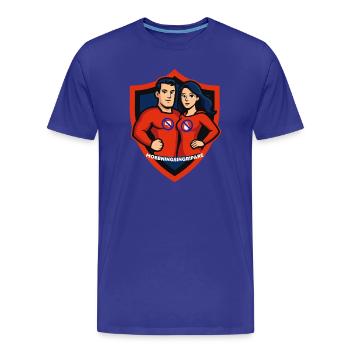 Mobbing-Interventor - Männer Premium Bio T-Shirt - Königsblau - Vorne - Damien (186cm)
