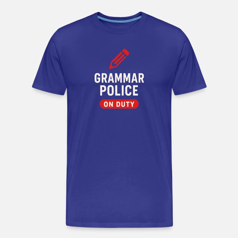 Grammatik Oxford Comma Language Rules - Männer Premium Bio T-Shirt - Königsblau