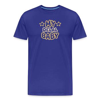 Geburt Delal - Männer Premium Bio T-Shirt - Königsblau - Vorne - Damien (186cm)