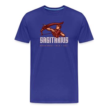 Sagitaire - T-shirt bio Premium Homme - bleu roi - Devant - Damien (186cm)