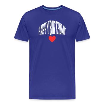 Bon anniversaire - T-shirt bio Premium Homme - bleu roi - Devant - Damien (186cm)