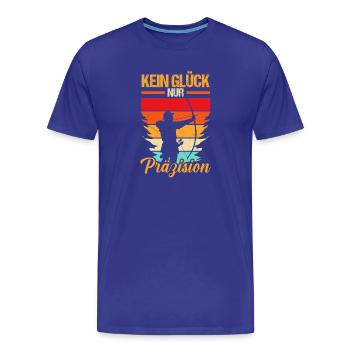 Tir à l’arc Tir à l’arc Tir à l’arc - T-shirt bio Premium Homme - bleu roi - Devant - Damien (186cm)