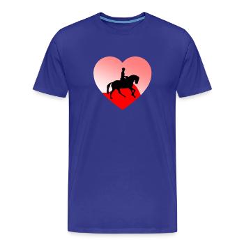Pferde - Männer Premium Bio T-Shirt - Königsblau - Vorne - Damien (186cm)