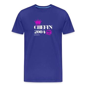 Chefin Edition 2004 21 Geburtstag Spruch - Männer Premium Bio T-Shirt - Königsblau - Vorne - Damien (186cm)