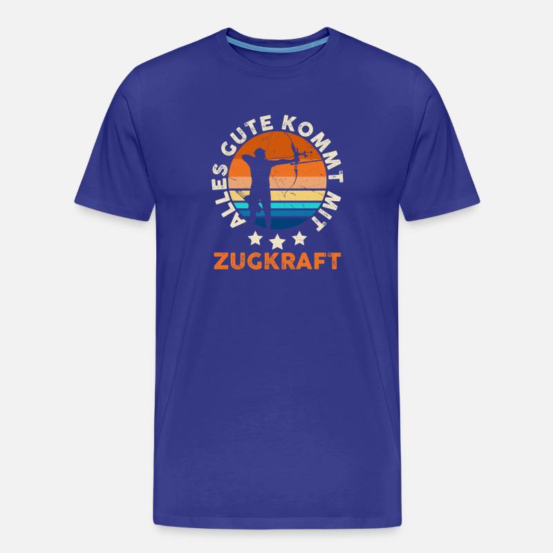 Bogenschütze Bogensport Bogenschießen - Männer Premium Bio T-Shirt - Königsblau