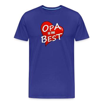 GRAND-PÈRE EST LE MEILLEUR - T-shirt bio Premium Homme - bleu roi - Devant - Damien (186cm)