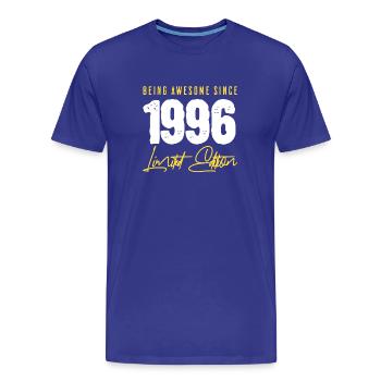 30th birthday 1996 - Men's Premium Organic T-Shirt - royal blue - Front - Damien (186cm)
