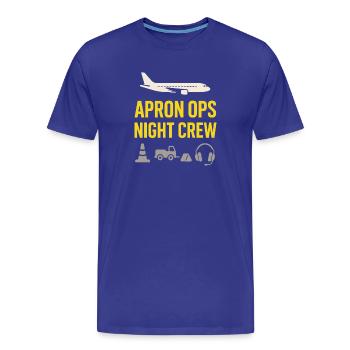 Rampe de nuit du personnel au sol au - T-shirt bio Premium Homme - bleu roi - Devant - Damien (186cm)
